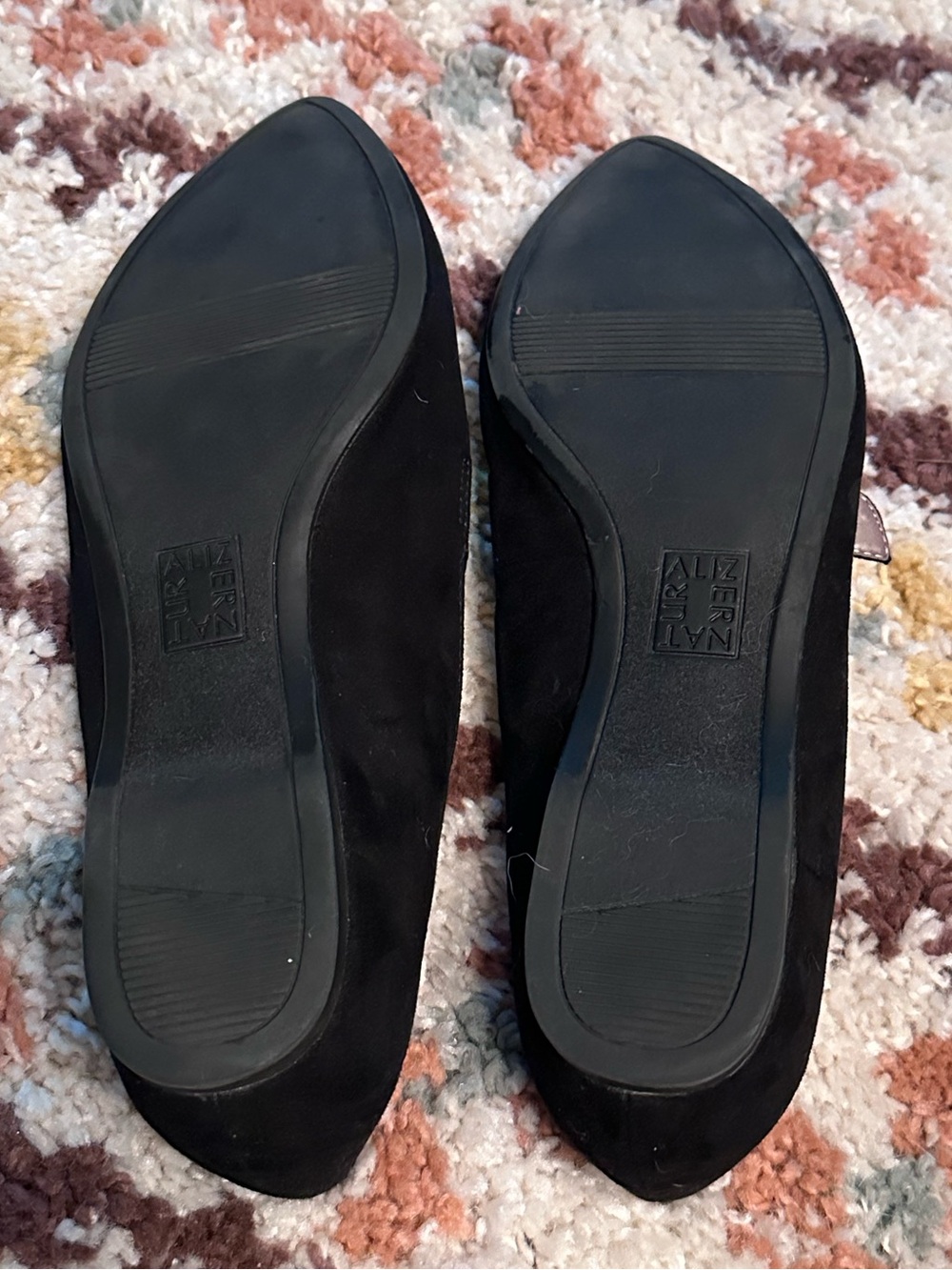 Naturalizer Black Pointed Mary Jane Flats - Picture 5 of 5